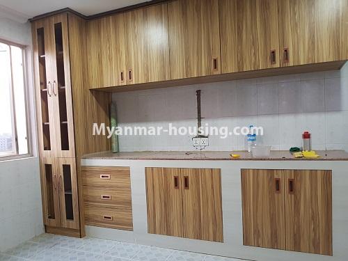 缅甸房地产 - 出售物件 - No.3177 - New condo room for sale in South Okkalapa! - kitchen 