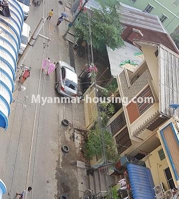 Myanmar real estate - for sale property - No.3182 - Apartment for sale in Sanchaung! - road in front of the building