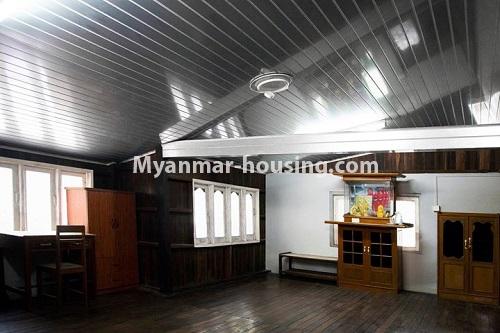 Myanmar real estate - for sale property - No.3183 - Landed house for sale in North Okkalapa! - upstairs living room and shrine