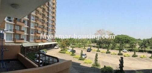 Myanmar real estate - for sale property - No.3194 - Star City Condo Room for sale in Thanlyin! - buliding and outside view