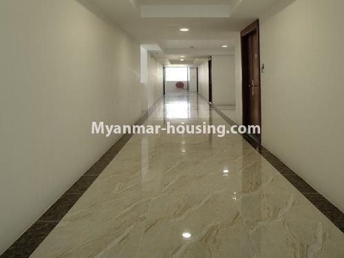Myanmar real estate - for sale property - No.3196 - New condo room for sale in Hlaing! - corridor 