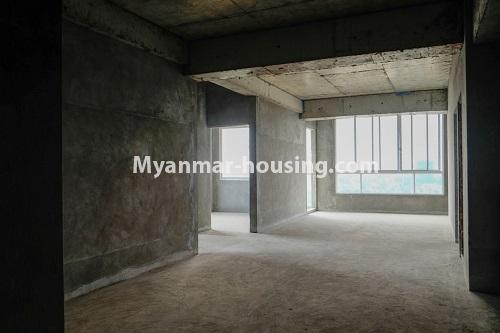 Myanmar real estate - for sale property - No.3197 - New condo room for sale in Tarmway! - living room area