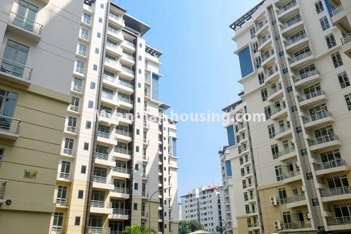 Myanmar real estate - for sale property - No.3198 - New condo room for sale in Mingalar Taung Nyunt! - building view