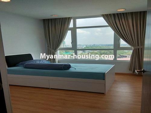 缅甸房地产 - 出售物件 - No.3200 - G.E.M.S condo room for sale in Hlaing! - master bedroom