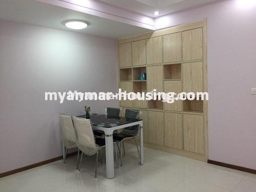 Myanmar real estate - for sale property - No.3201 - Star City condo room for sale in Thanlyin! - dining area