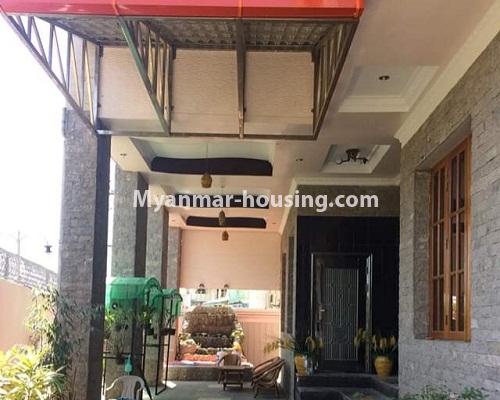 Myanmar real estate - for sale property - No.3215 - Landed house for sale in Tharketa! - downstairs entrance
