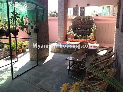 Myanmar real estate - for sale property - No.3215 - Landed house for sale in Tharketa! - downstairs entrance