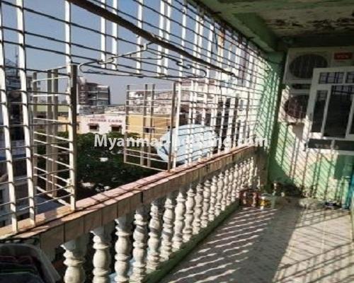 Myanmar real estate - for sale property - No.3217 - Apartment for sale in Pazundaung! - balcony