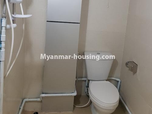 Myanmar real estate - for sale property - No.3228 - Condo room for sale in Sanchaung! - master bedroom bathroom