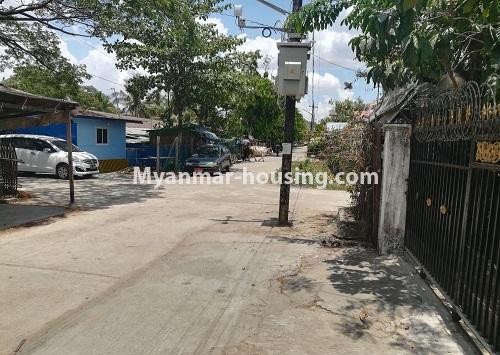 Myanmar real estate - for sale property - No.3232 - Landed house for sale in Tharketa! - road view