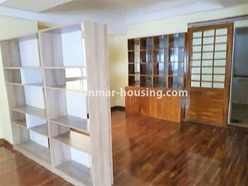 ミャンマー不動産 - 売り物件 - No.3233 - Shwe Moe Kaung condominium room for sale in Yankin! - another view of living room