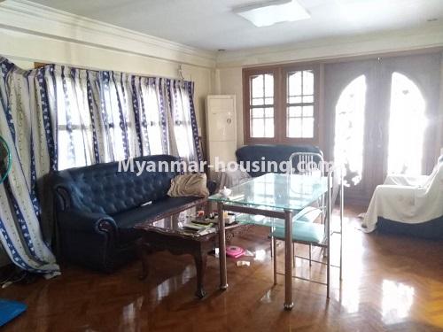 Myanmar real estate - for sale property - No.3234 - Landed house in large compound for sale in Tarmway! - upstairs living room 