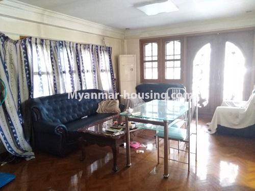 缅甸房地产 - 出售物件 - No.3234 - Landed house in large compound for sale in Tarmway! - upstairs living room 