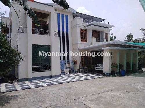 Myanmar real estate - for sale property - No.3234 - Landed house in large compound for sale in Tarmway! - house view
