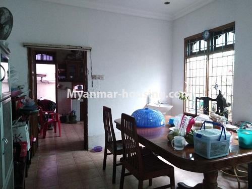 Myanmar real estate - for sale property - No.3234 - Landed house in large compound for sale in Tarmway! - dining room 