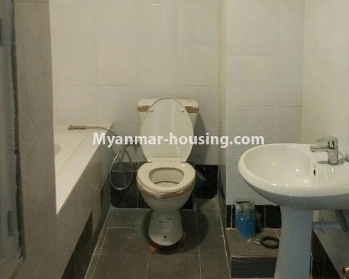 Myanmar real estate - for sale property - No.3237 - Shwe Moe Kaung Condominium room for sale in Yankin! - master bedroom bathroom