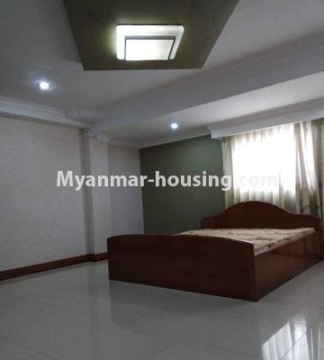 Myanmar real estate - for sale property - No.3243 - Downtown Condominium room for sale! - master bedroom