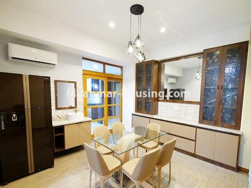 Myanmar real estate - for sale property - No.3244 - Lamin Luxury Condominium room for sale in Hlaing! - dining area