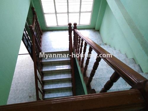 Myanmar real estate - for sale property - No.3245 - Landed house for sale in Mya Khwar Nyo Housing, Tharketa! - stairs view