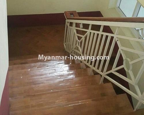 Myanmar real estate - for sale property - No.3249 - Landed house for sale in Hlaing! - stairs view