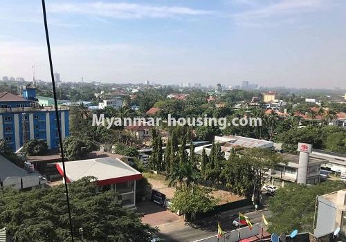 Myanmar real estate - for sale property - No.3250 - Pearl Condominium room for sale in Bahan! - outside view