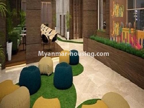 Myanmar real estate - for sale property - No.3253 - Condominium room for sale, 7  Mile, Mayangone Township - hallway