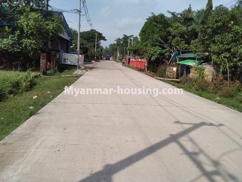 ミャンマー不動産 - 売り物件 - No.3256 - Landed house for sale in Mingalardone! - road view