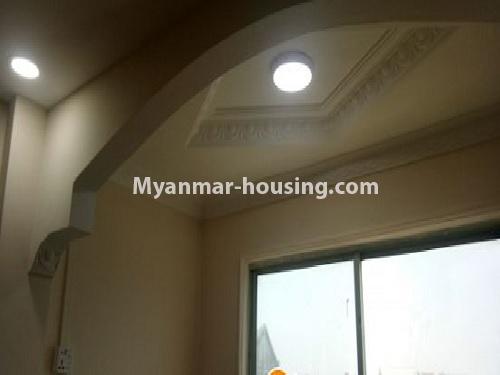 缅甸房地产 - 出售物件 - No.3257 - Apartment for sale in Bahan! - bedroom ceiling 