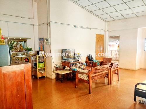 Myanmar real estate - for sale property - No.3260 - Apartment for sale in Yankin! - living room