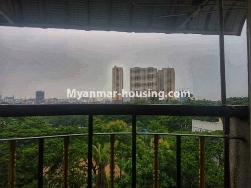 Myanmar real estate - for sale property - No.3260 - Apartment for sale in Yankin! - balcony