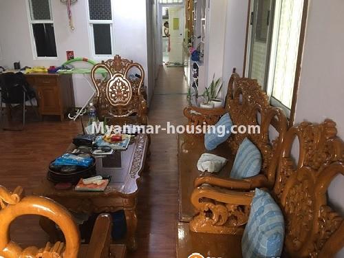 မြန်မာအိမ်ခြံမြေ - ရောင်းမည် property - No.3264 - ကမာရွတ်တွင် တိုက်ခန်းရောင်းရန် ရှိသည်။ - living room