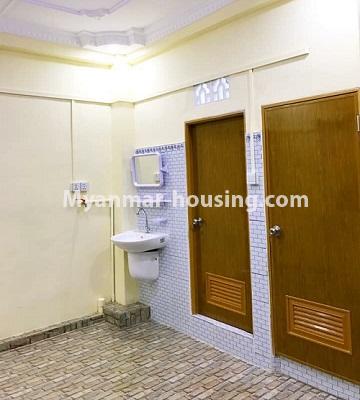 Myanmar real estate - for sale property - No.3266 - Ground apartment for sale in Tarmway! - bathroom door and toilet door