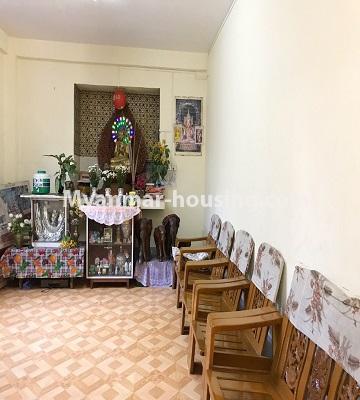 Myanmar real estate - for sale property - No.3267 - Landed house for sale in North Dagon! - third floor living room view