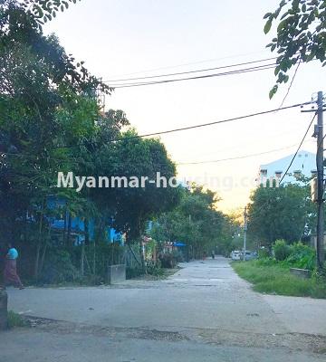 Myanmar real estate - for sale property - No.3267 - Landed house for sale in North Dagon! - road view
