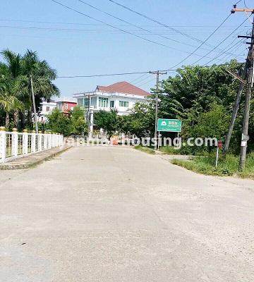 缅甸房地产 - 出售物件 - No.3269 - Newly decorated landed house for sale in North Dagon! - road view