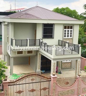 Myanmar real estate - for sale property - No.3270 - New landed house for sale in North Dagon! - ့့house view