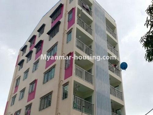 Myanmar real estate - for sale property - No.3281 - New apartment for sale in Mingalar Taung Nyunt! - upper view of the building 