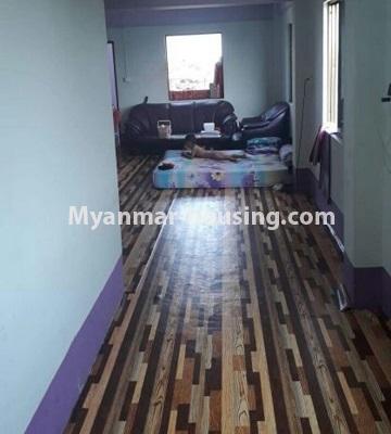 Myanmar real estate - for sale property - No.3282 - New apartment for sale in North Okkalapa! - hallway between living room and kitchen