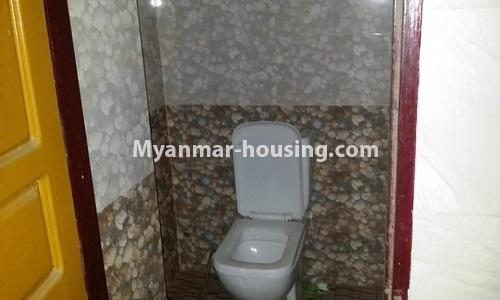 Myanmar real estate - for sale property - No.3283 - Decorated condominium room for sale in Pazundaung! - compound toilet