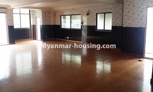 Myanmar real estate - for sale property - No.3283 - Decorated condominium room for sale in Pazundaung! - abother view of living room
