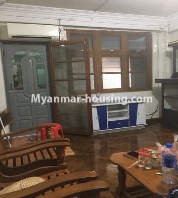 Myanmar real estate - for sale property - No.3285 - First floor apartment for sale in Downtown. - living room