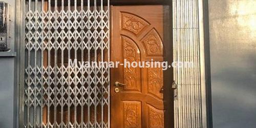 Myanmar real estate - for sale property - No.3288 - New apartment in South Okkalapa for sale! - main door