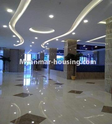 Myanmar real estate - for sale property - No.3293 - New Condominium room with full decoration for sale in Tarmway! - downstairs view