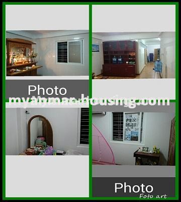 缅甸房地产 - 出售物件 - No.3298 - First floor apartment with decoration in Kan Street, Hlaing! - inside view