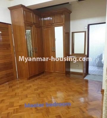 မြန်မာအိမ်ခြံမြေ - ရောင်းမည် property - No.3301 - သင်္ဃန်းကျွန်း ဇောတိကလမ်းတွင် ပြင်ဆင်ပြီးသား ကွန်ဒိုသစ်ခန်း ရောင်းရန်ရှိသည်။ - master bedroom