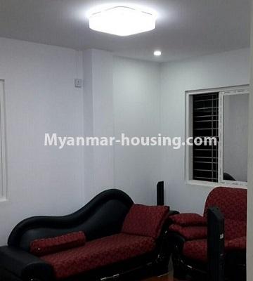 ミャンマー不動産 - 売り物件 - No.3304 - New decorated apartment room for sale in South Okkalapa! - living room
