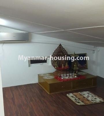 Myanmar real estate - for sale property - No.3304 - New decorated apartment room for sale in South Okkalapa! - shrine in attic