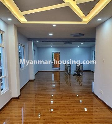 Myanmar real estate - for sale property - No.3308 - Newly built half and five storey house for sale in South Okkalapa! - second floor living room