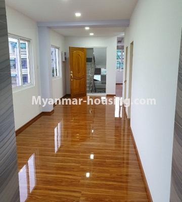 Myanmar real estate - for sale property - No.3308 - Newly built half and five storey house for sale in South Okkalapa! - third floor hall and room pertition view