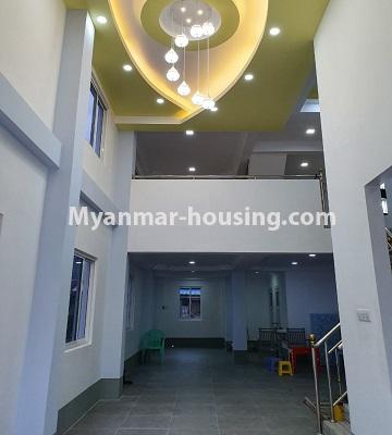 缅甸房地产 - 出售物件 - No.3308 - Newly built half and five storey house for sale in South Okkalapa! - another ground floor ceiling view